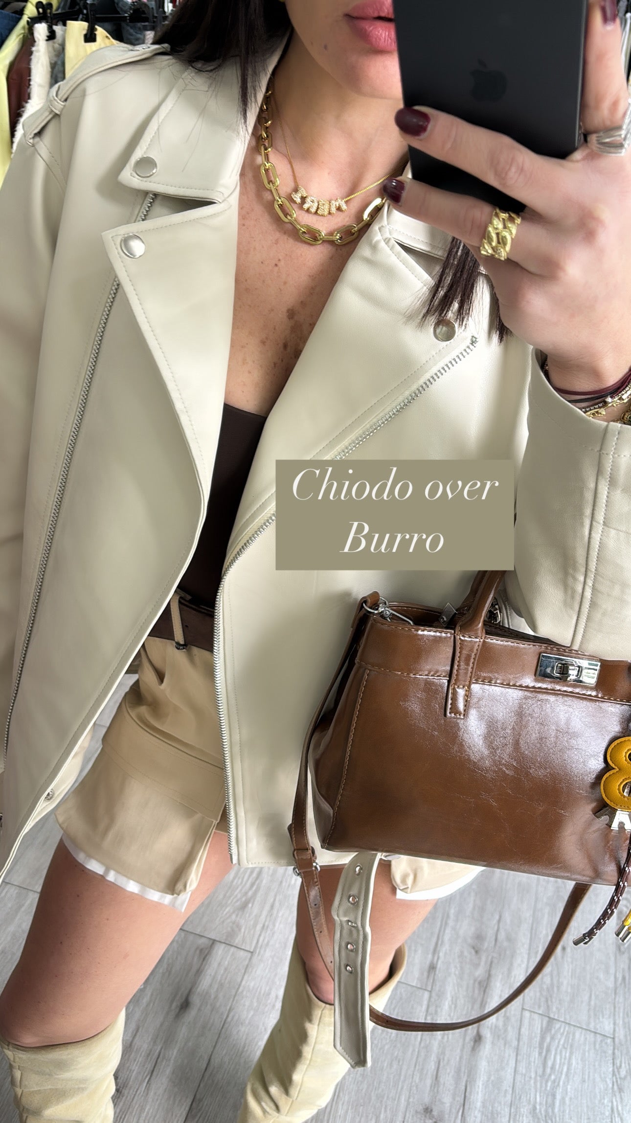 Jacket biker burro