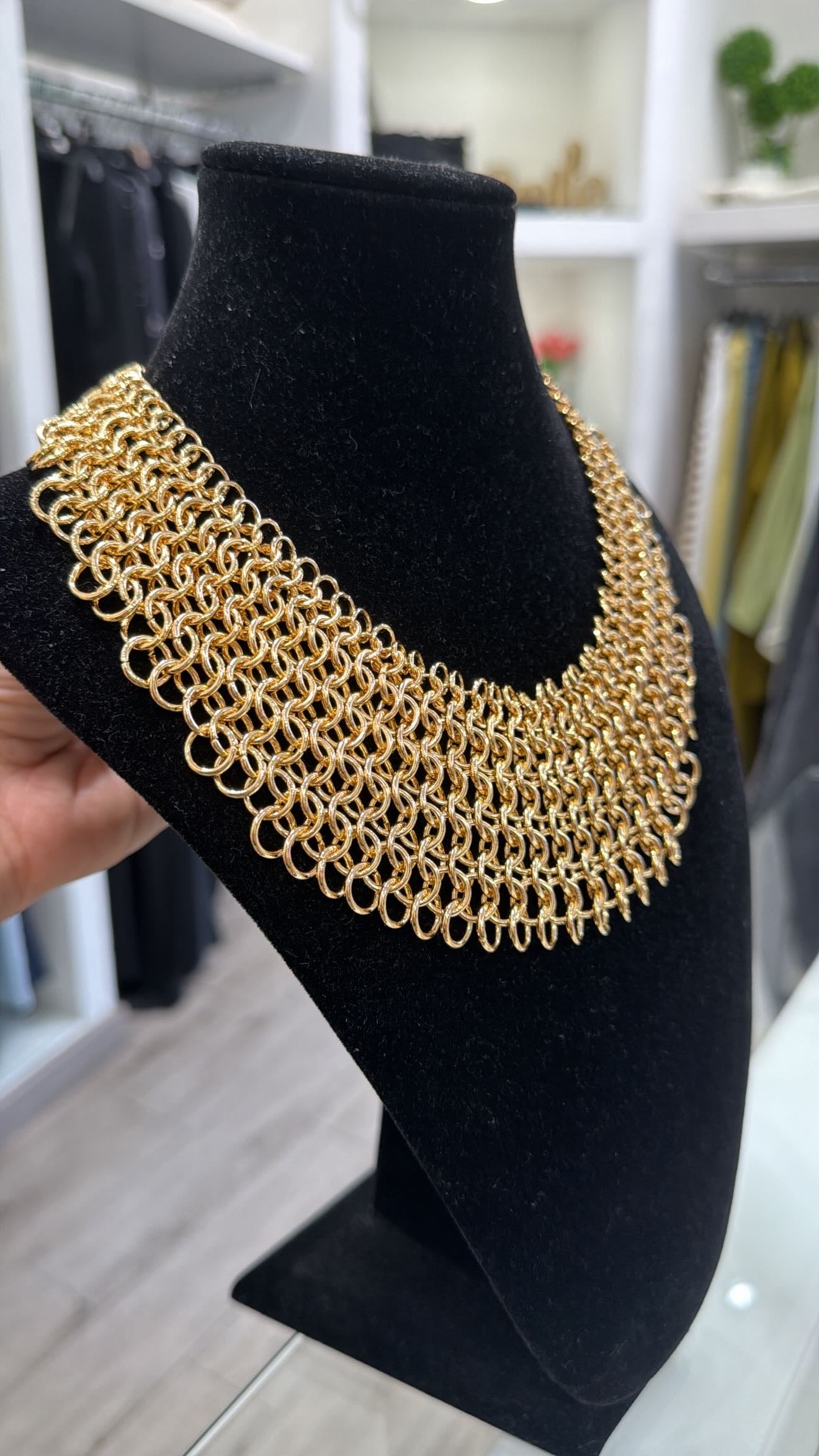 Gircollo maxi grumette gold