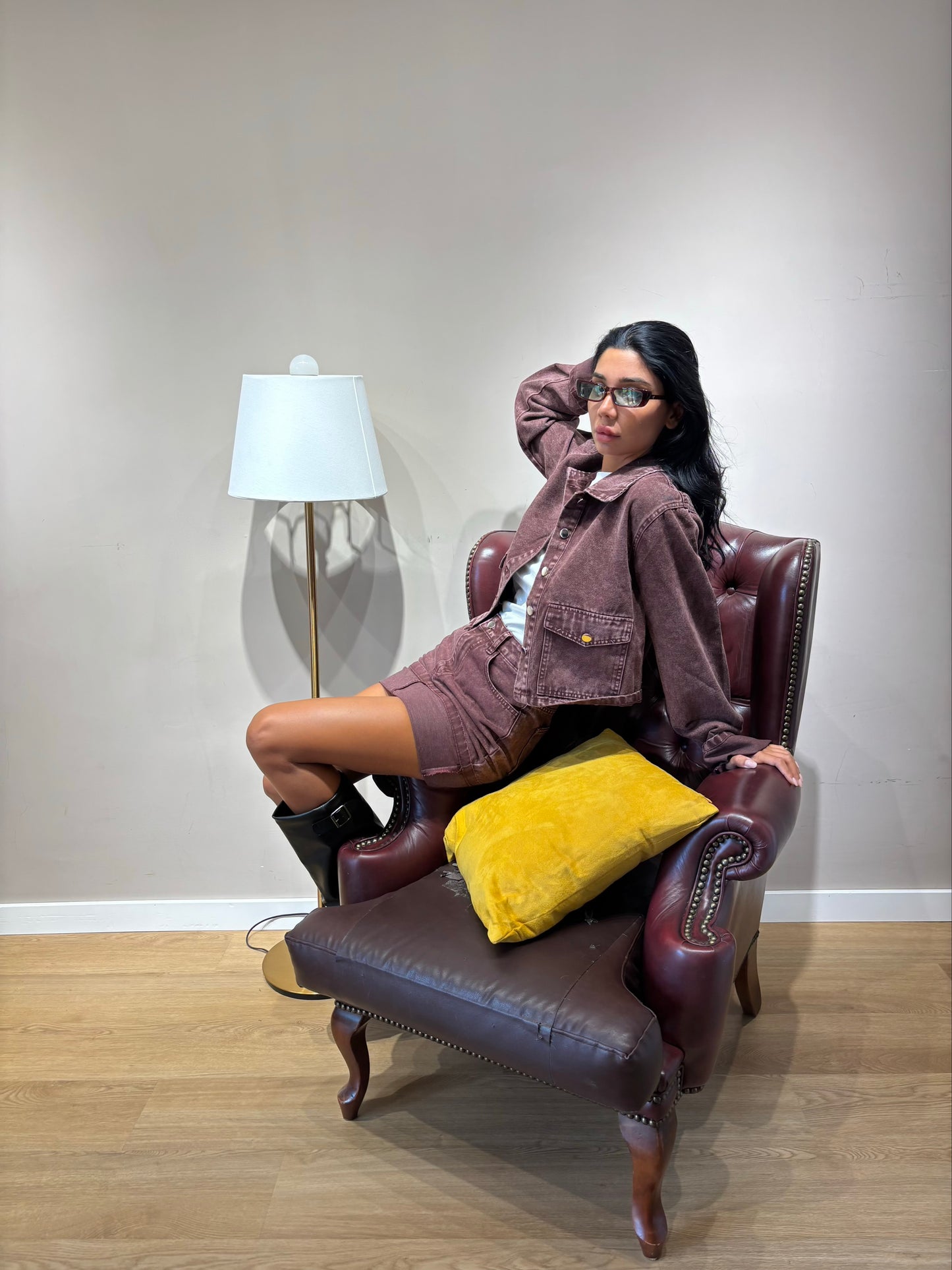 Set ilary ( marrone / prugna )