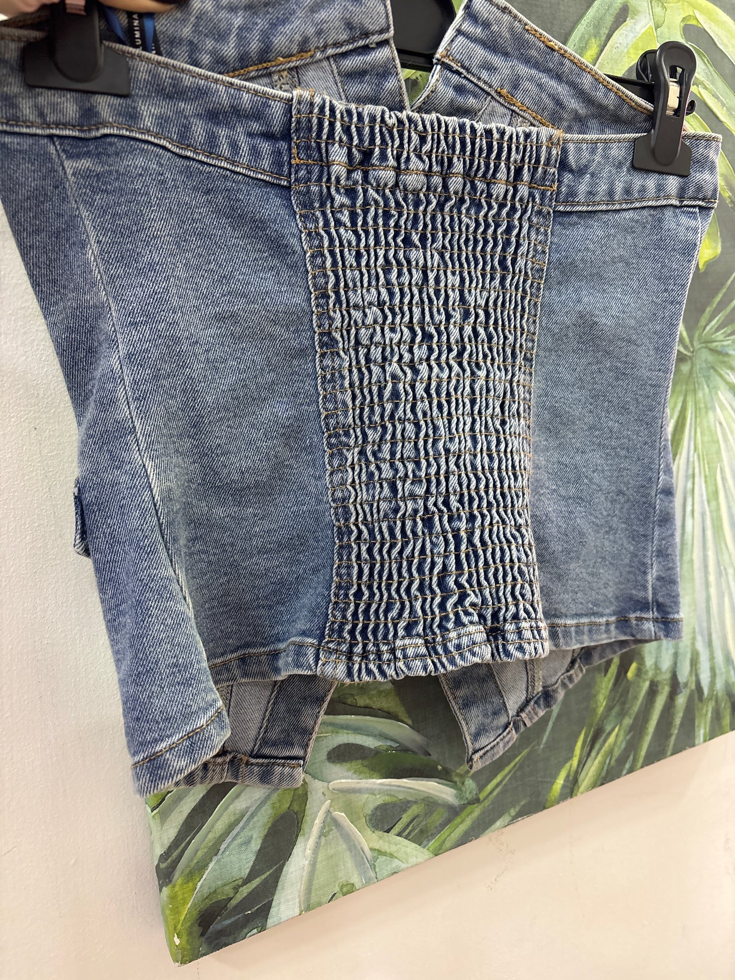 Top in denim lumina