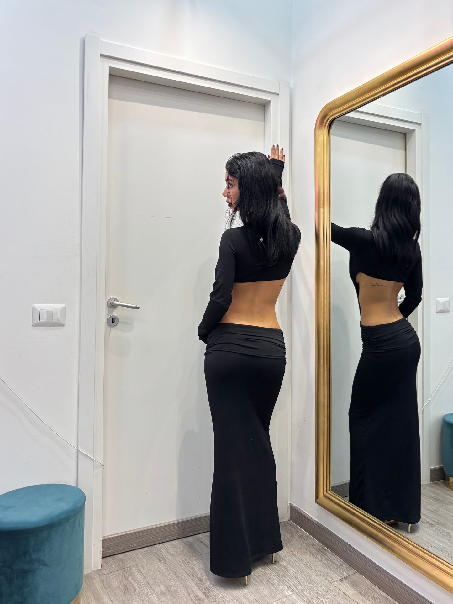 Abito desnuda ( marrone / nero )