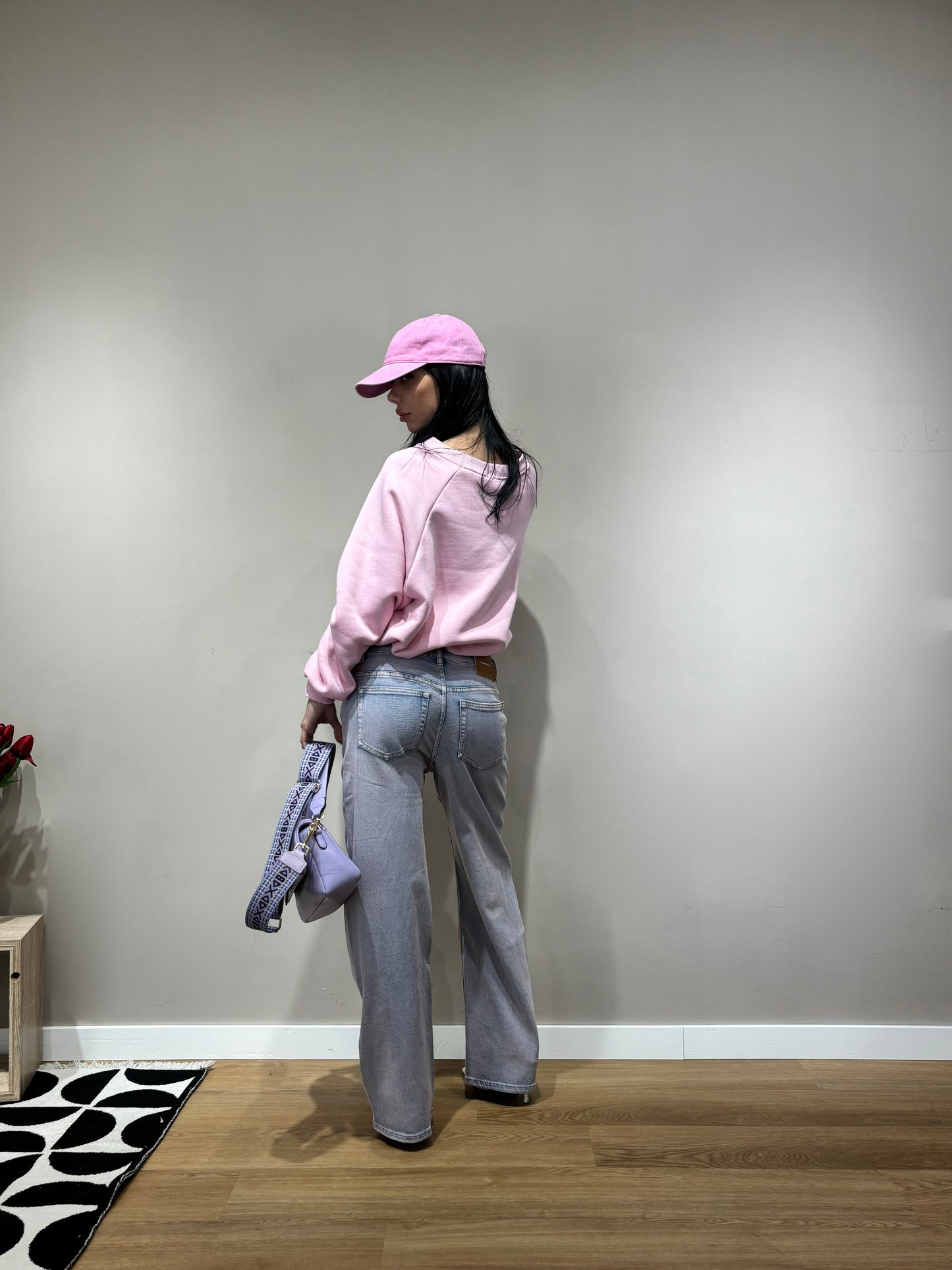 Jeans sfumato lavanda