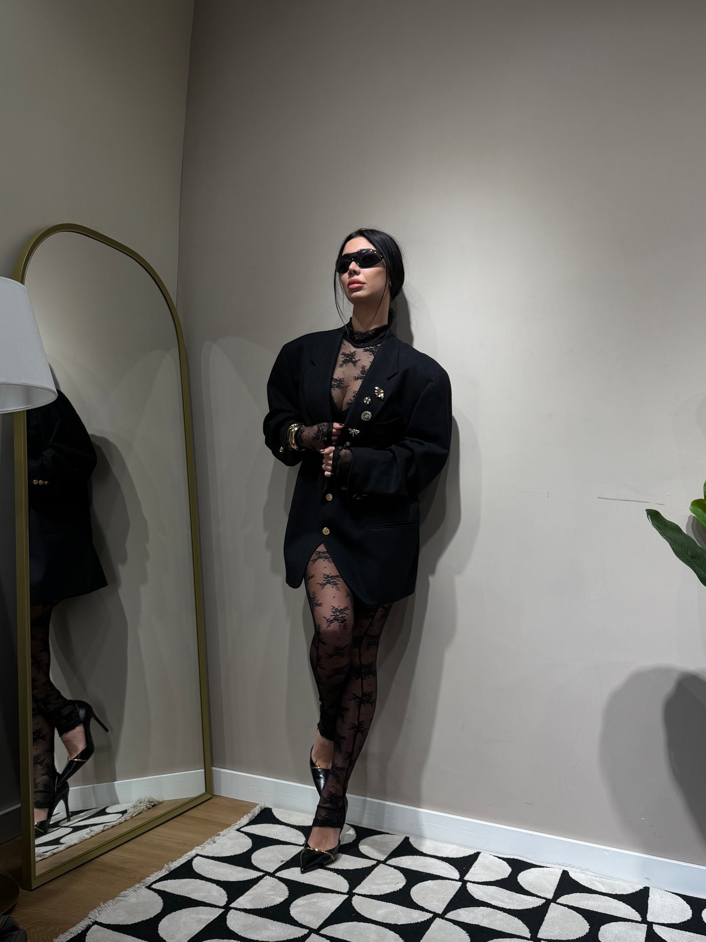 Jumpsuit in pizzo