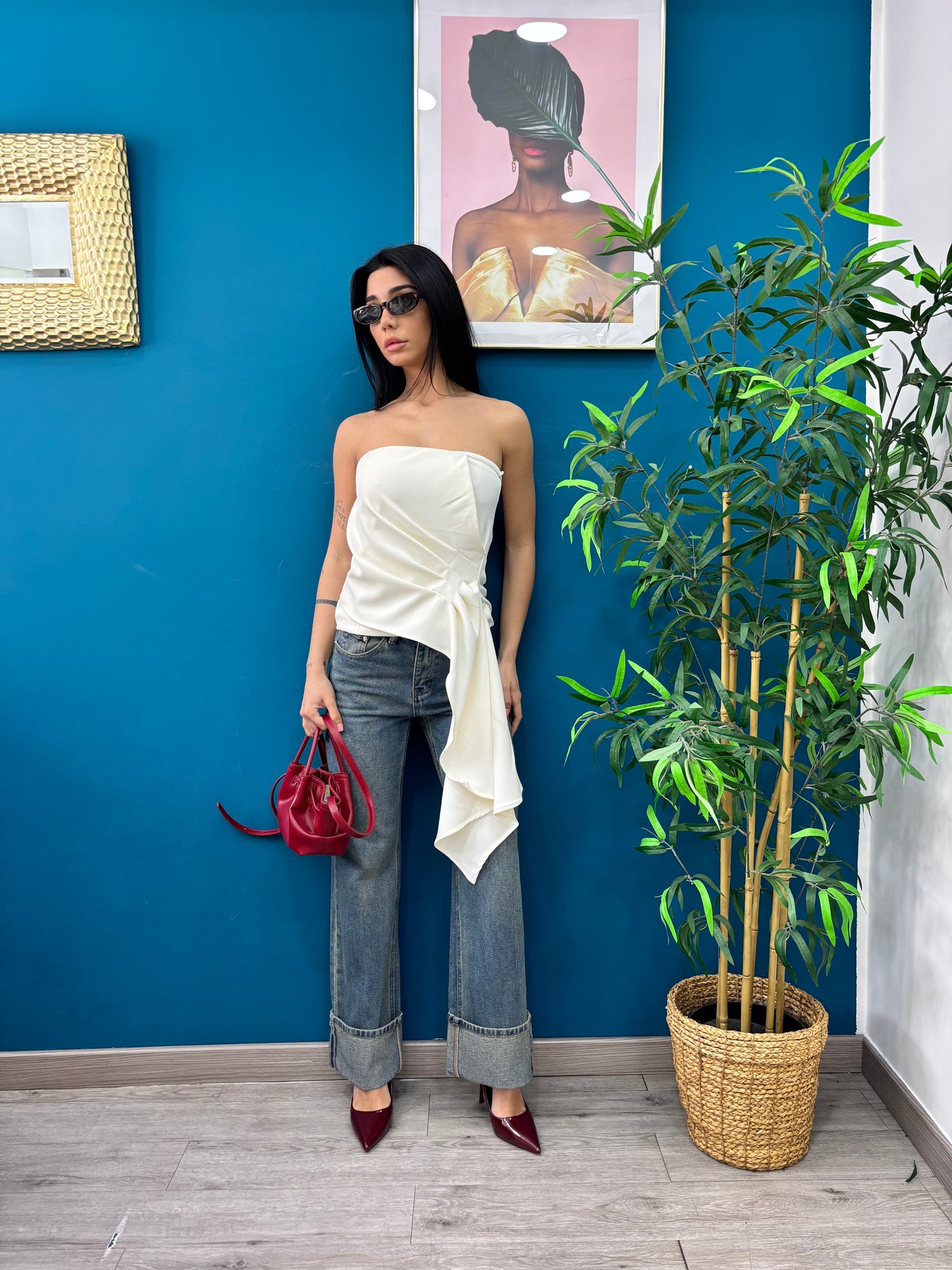 Jeans palazzo fit