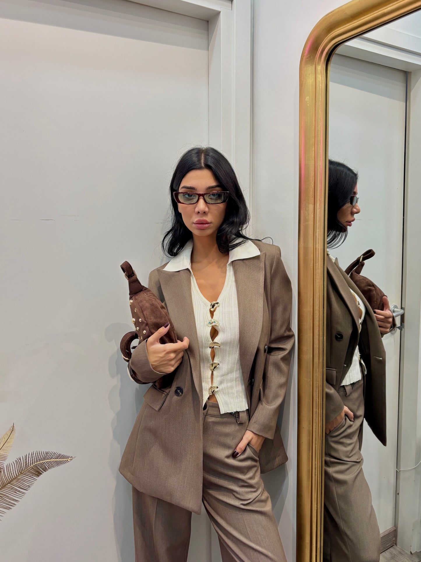 Top smanicato bottoni vintage