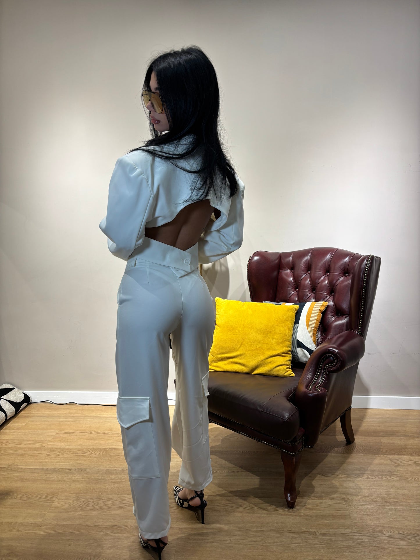 Pantaloni white tasconi