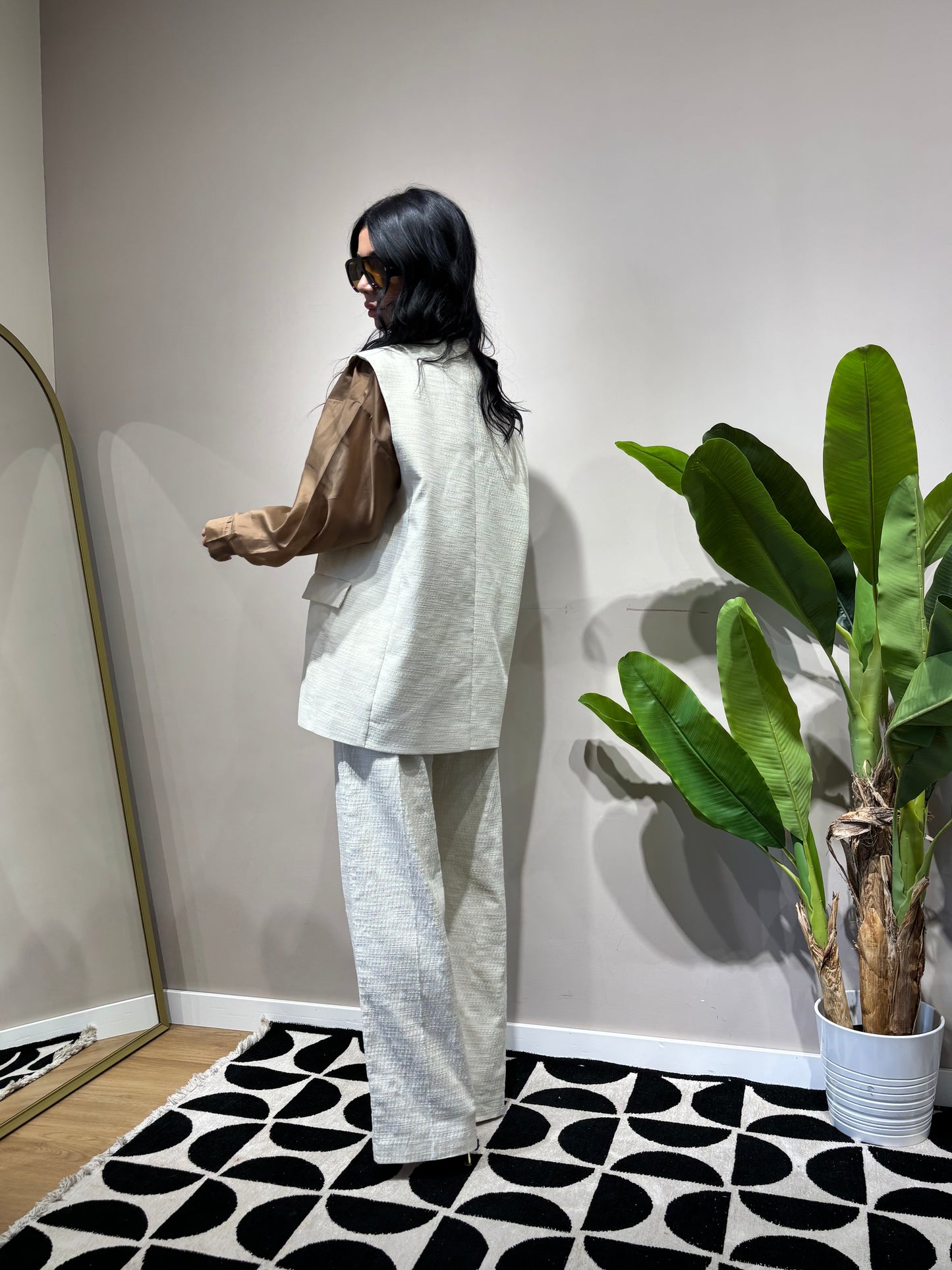 Gilet elegancia( panna / sabbia )