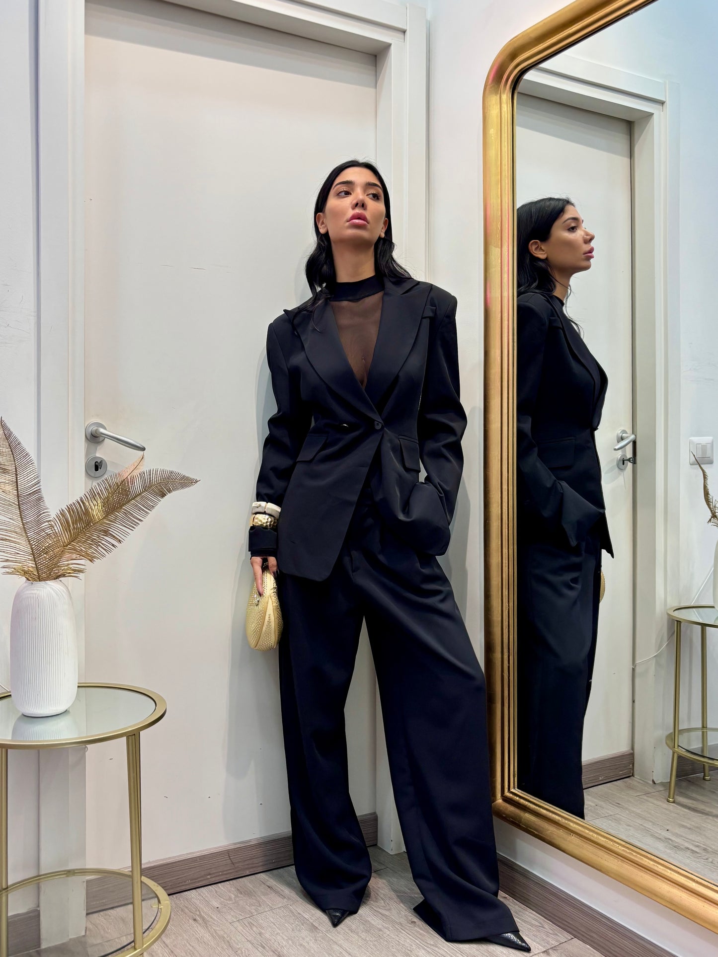 Blazer sfiancato nero by lumina