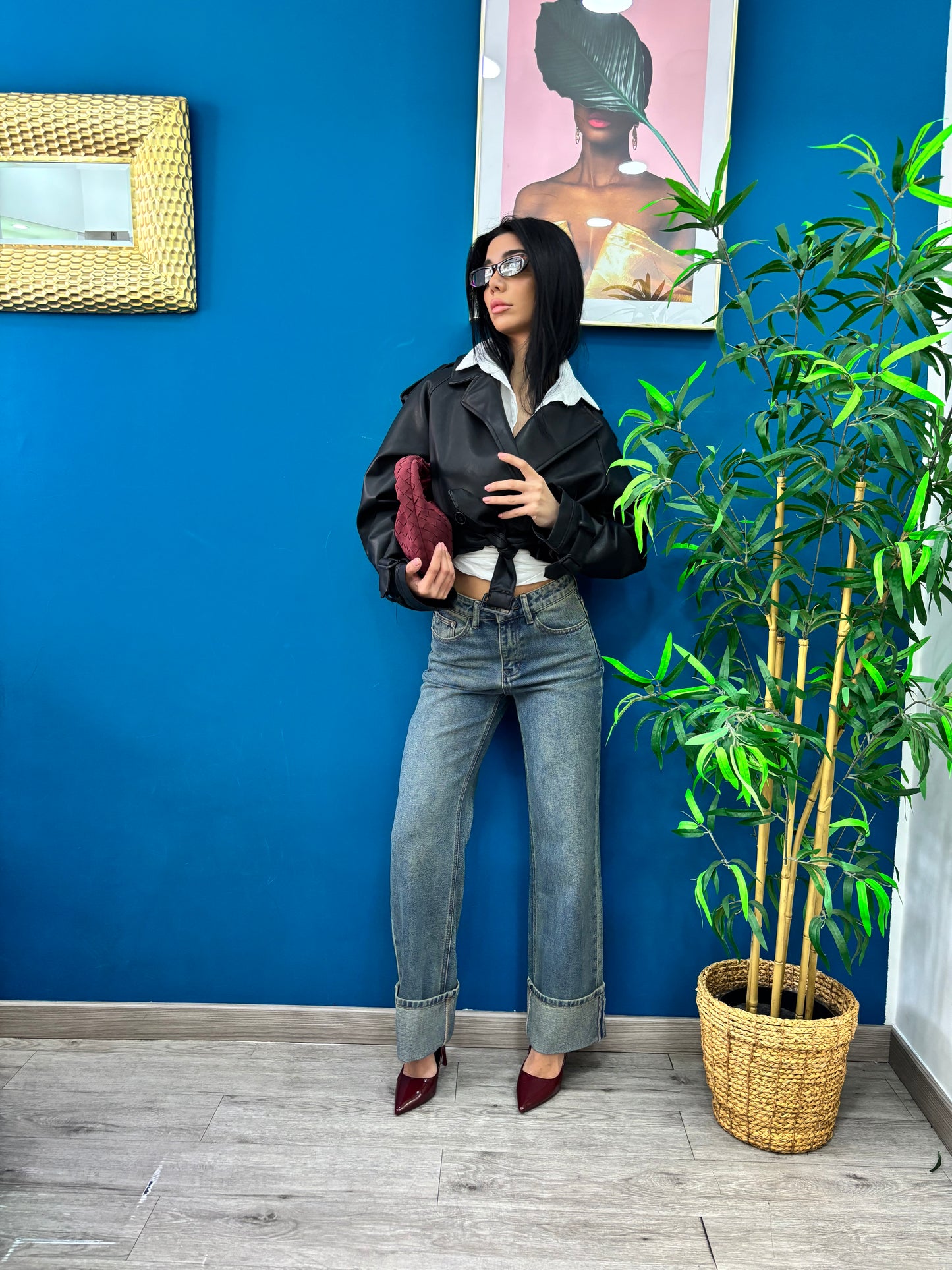 Jeans palazzo fit
