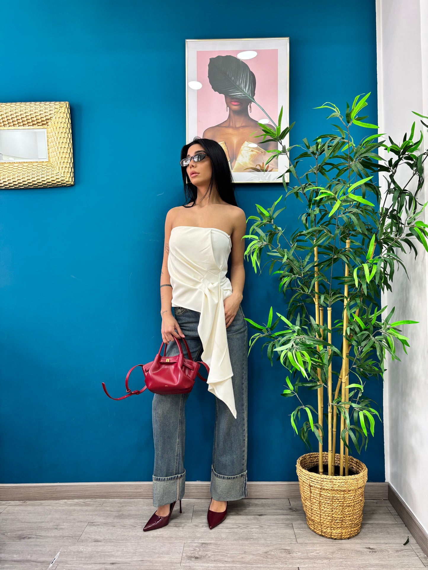 Jeans palazzo fit