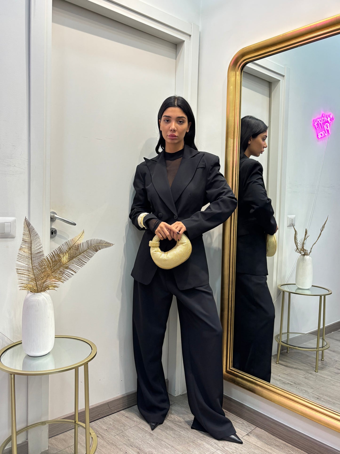 Blazer sfiancato nero by lumina
