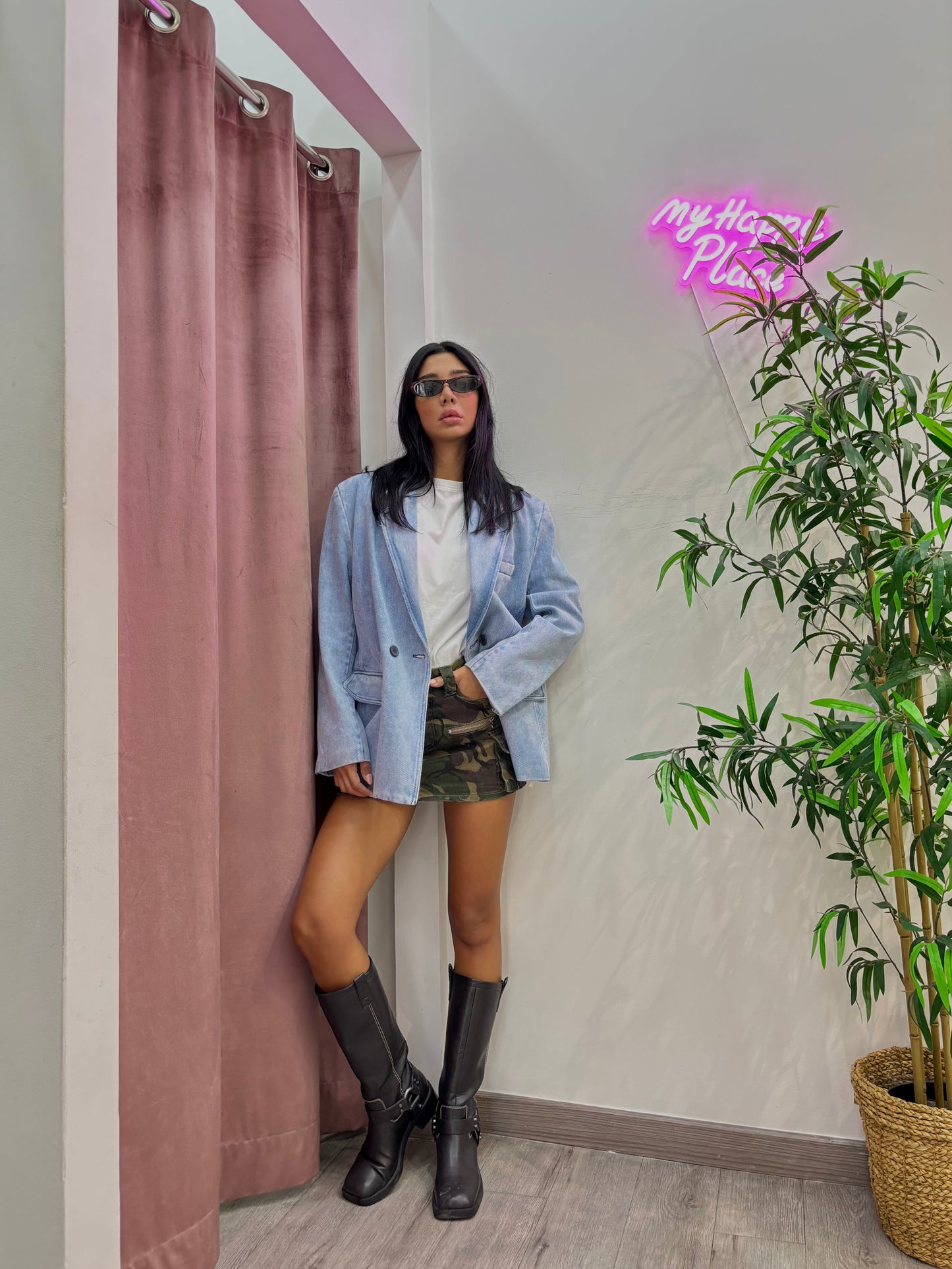 Blazer Denim lumina