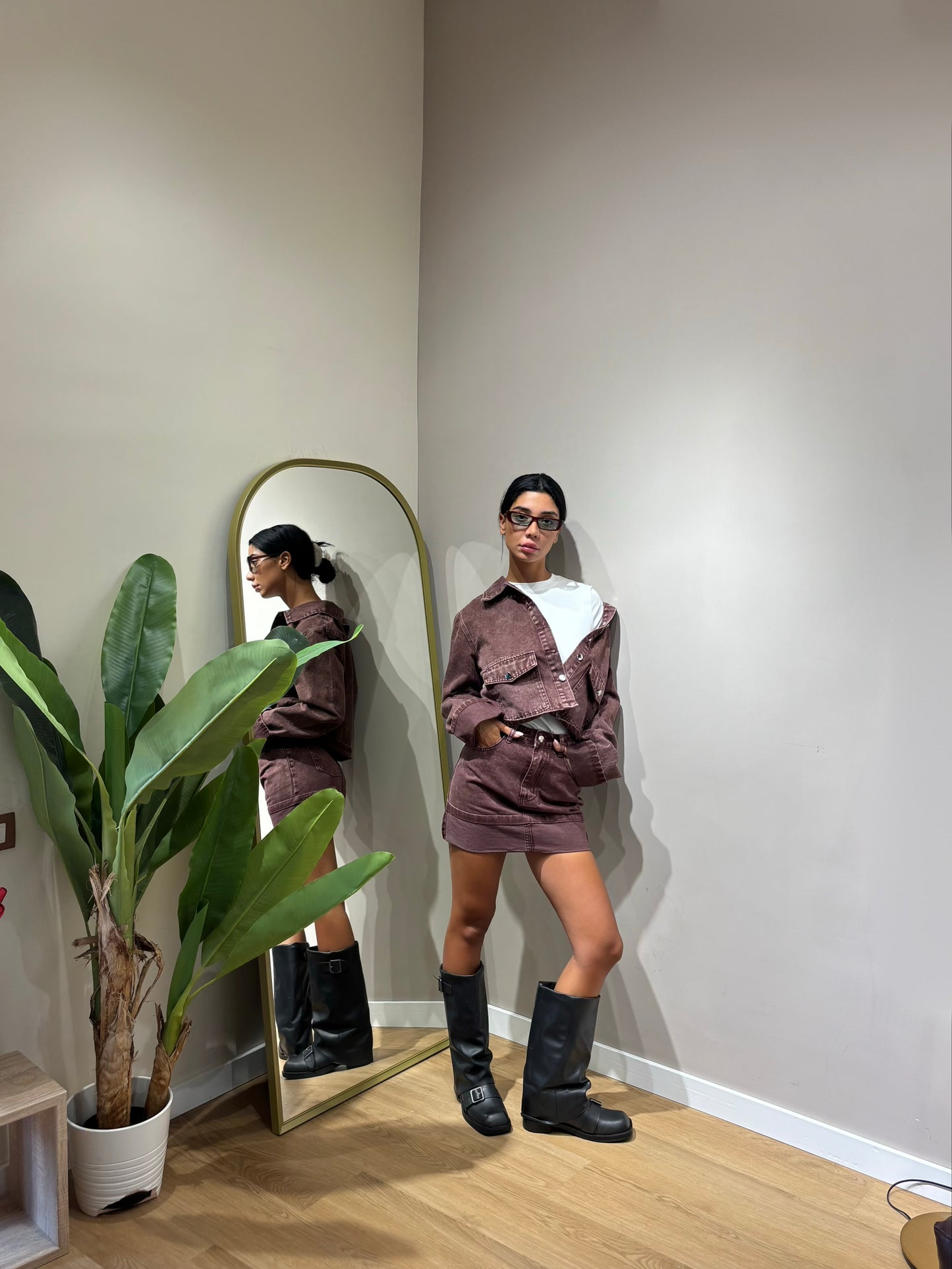 Set ilary ( marrone / prugna )