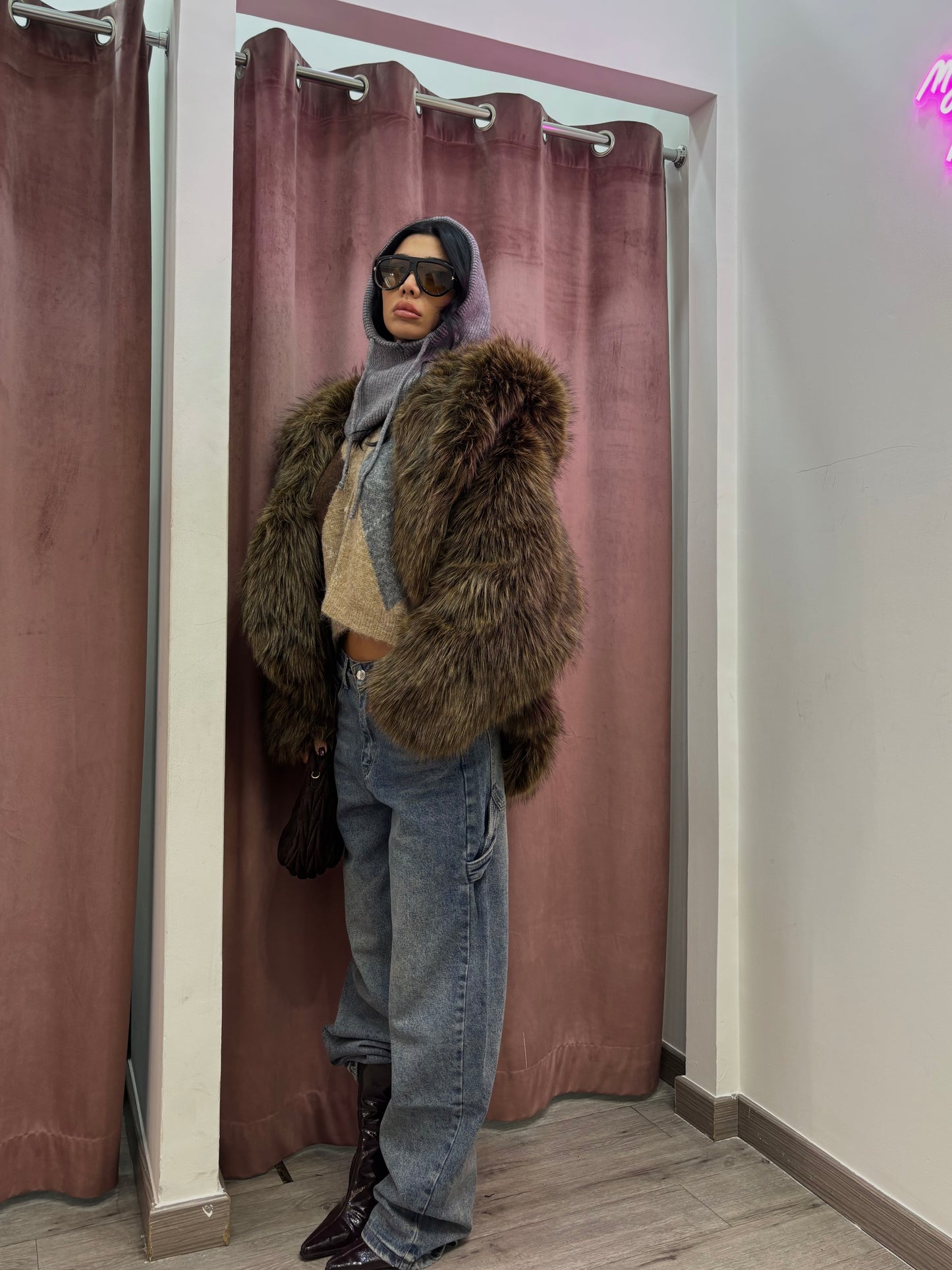 Jeans ballon tela fissa carpenter medio