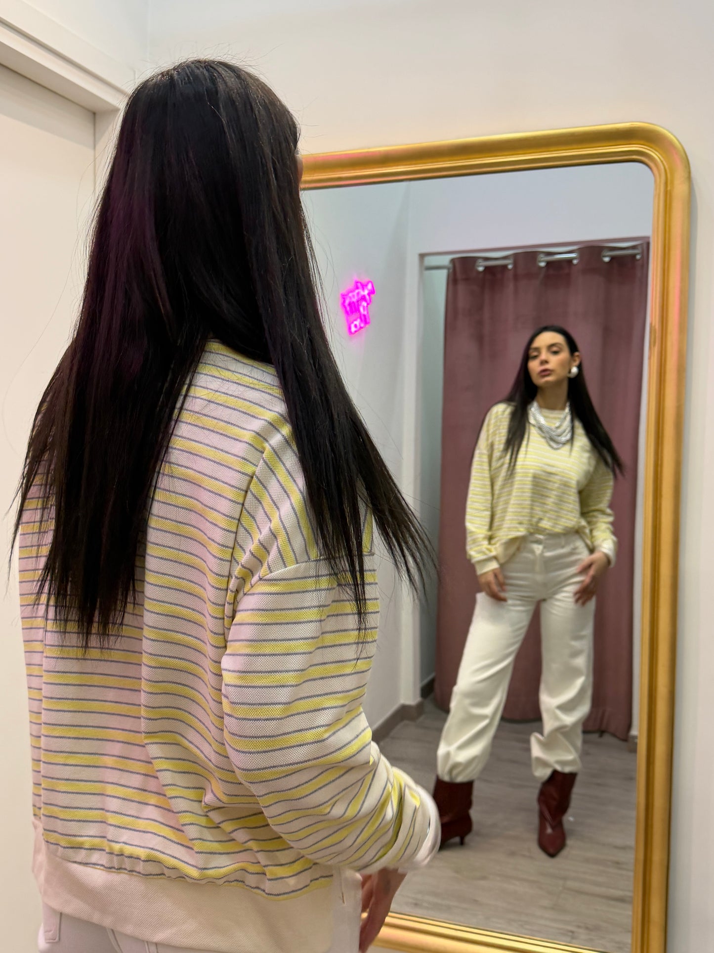 Jeans wide leg white