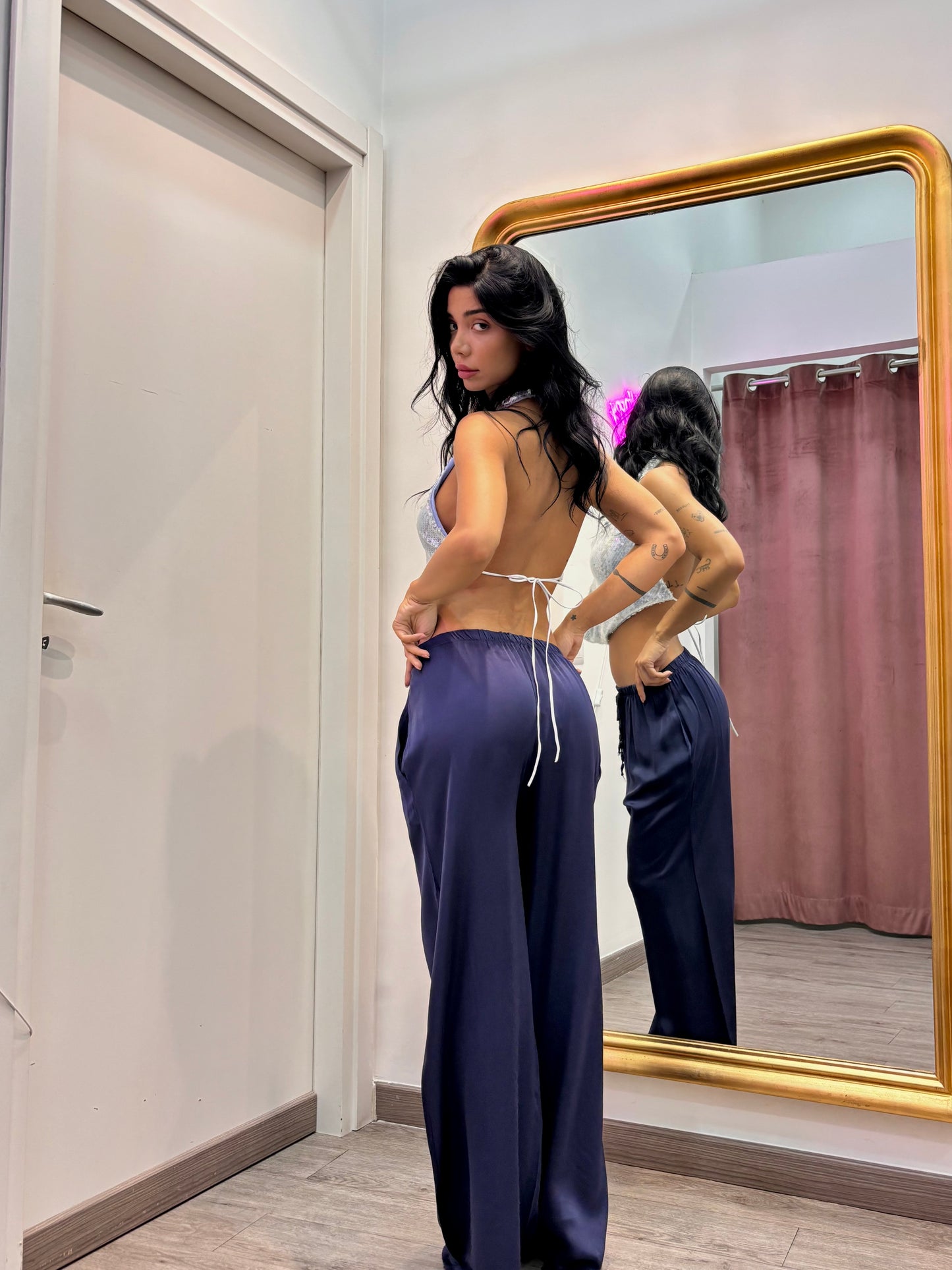 Pantaloni satin