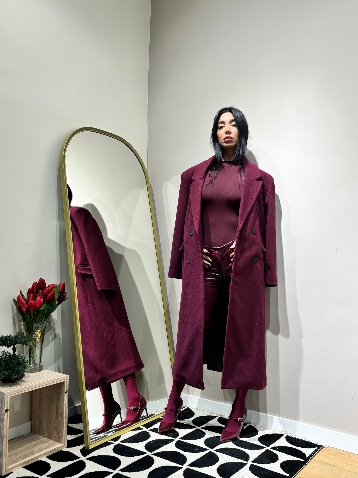Coat burgundy