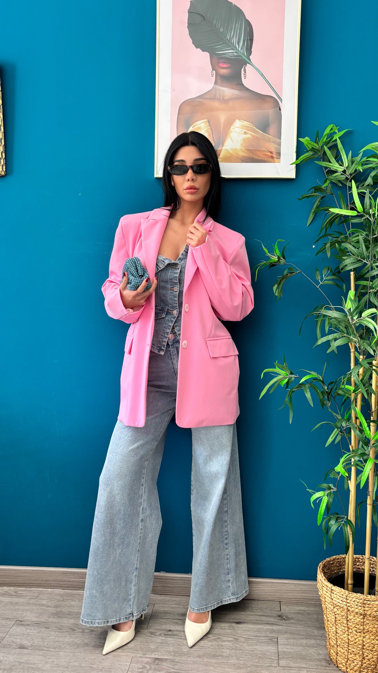 Blazer con cintura regolabile lumina