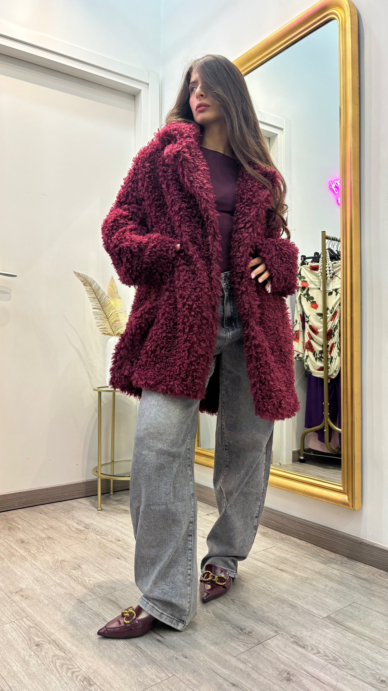 Coat burgundi