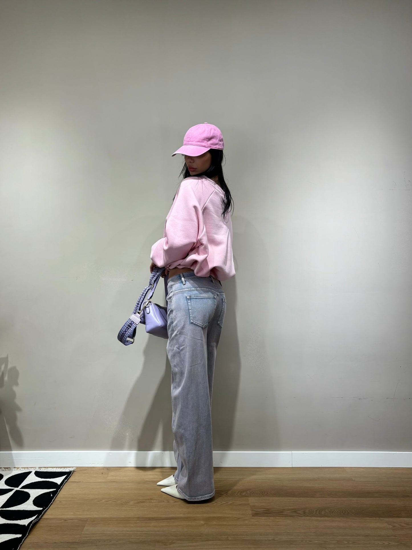 Jeans sfumato lavanda