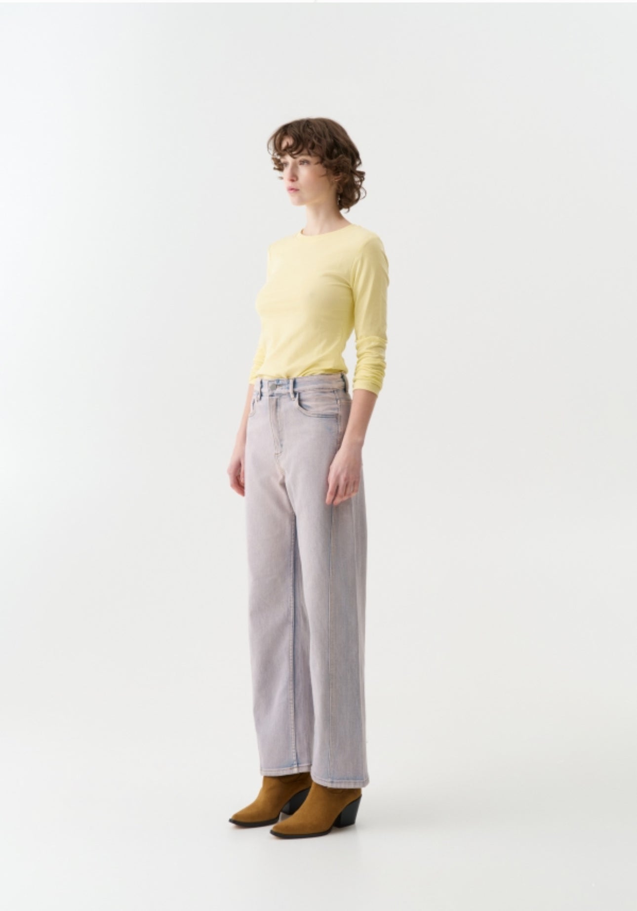 Jeans sfumato lavanda