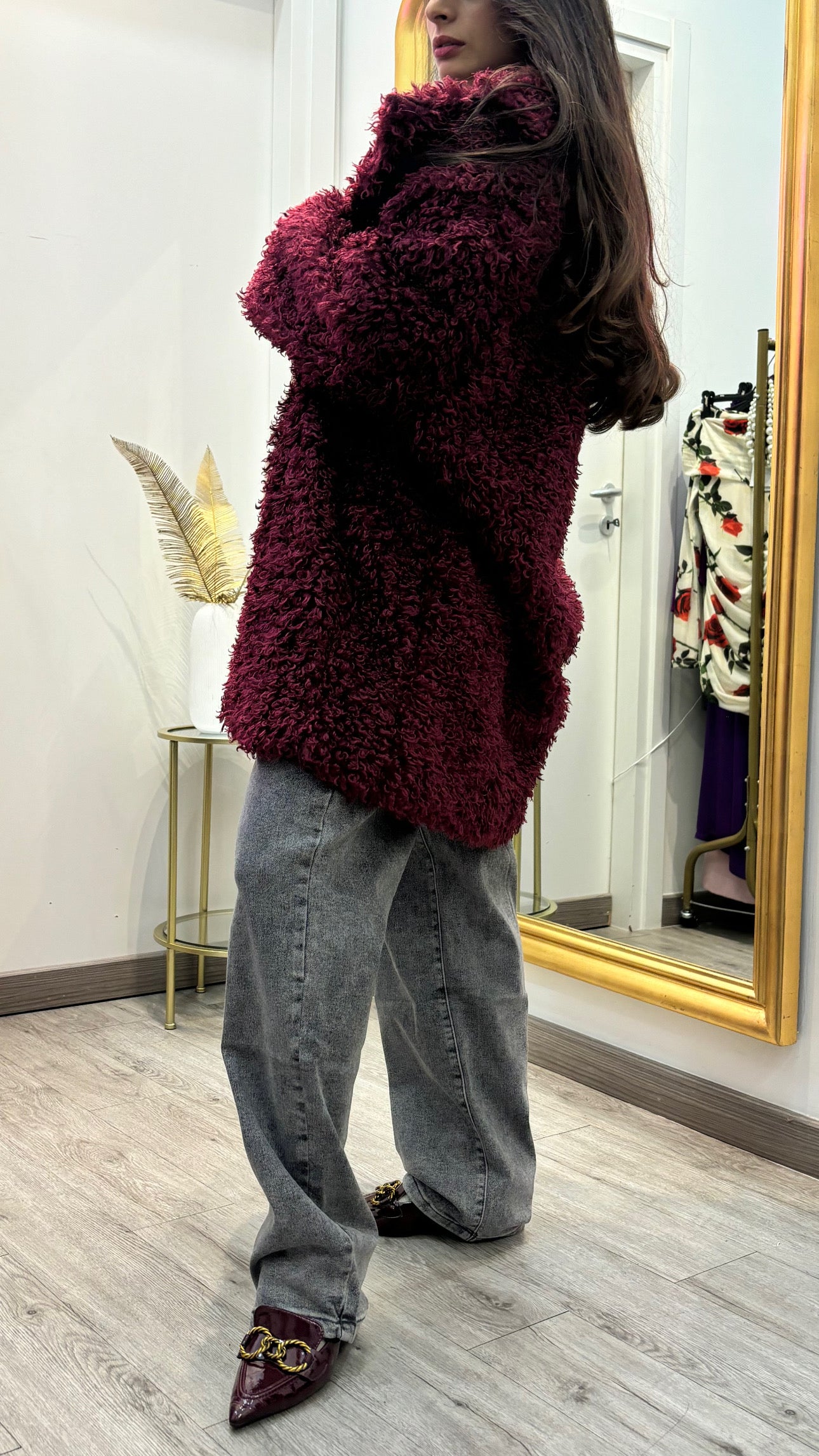 Coat burgundi