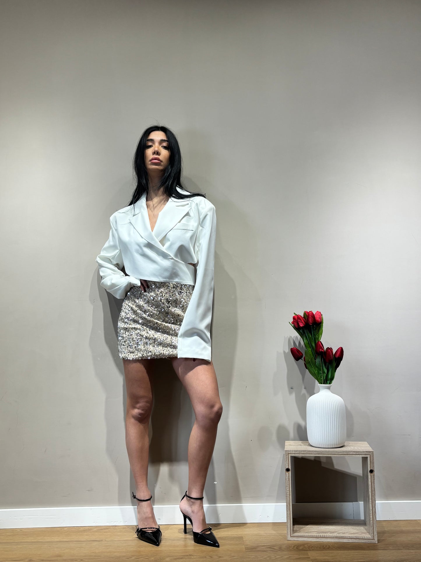 Blazer Cropped lumina