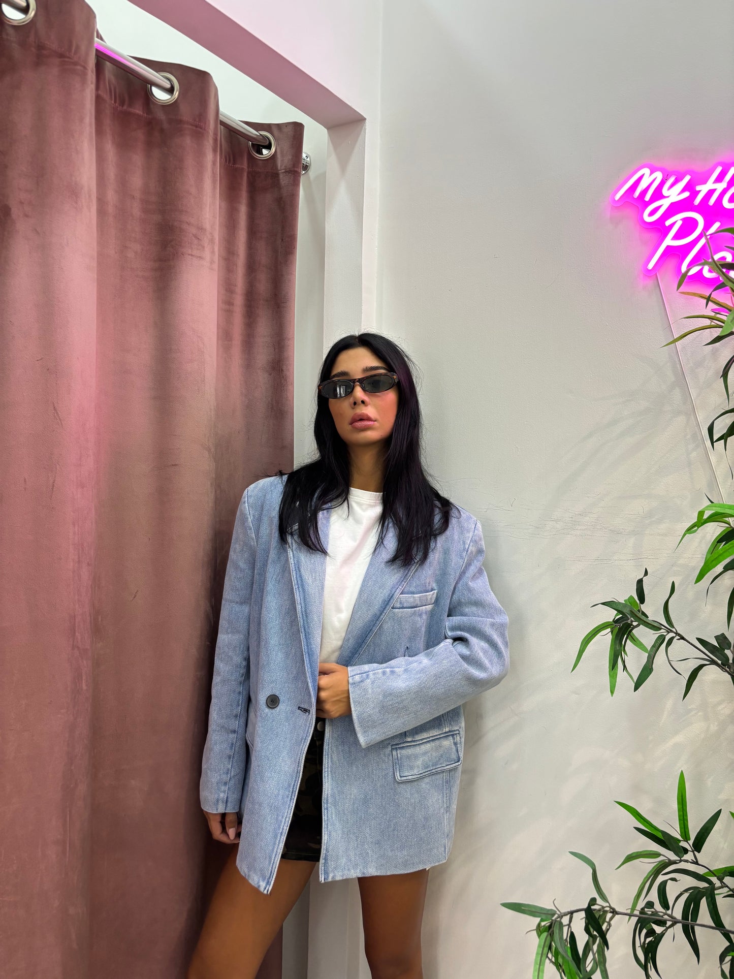 Blazer Denim lumina