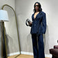 Blazer denim scuro