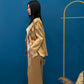 Tailleur satin gold