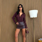 Minigonna dasty ( marrone/ burgundi)