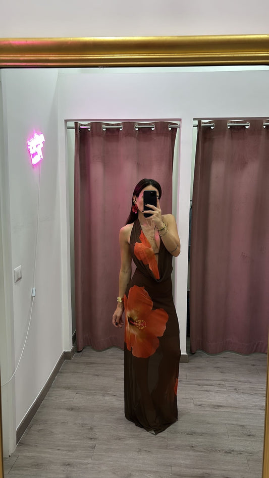 Dress flowers red