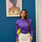 Camicia satin spalle strutturate ( + colori)