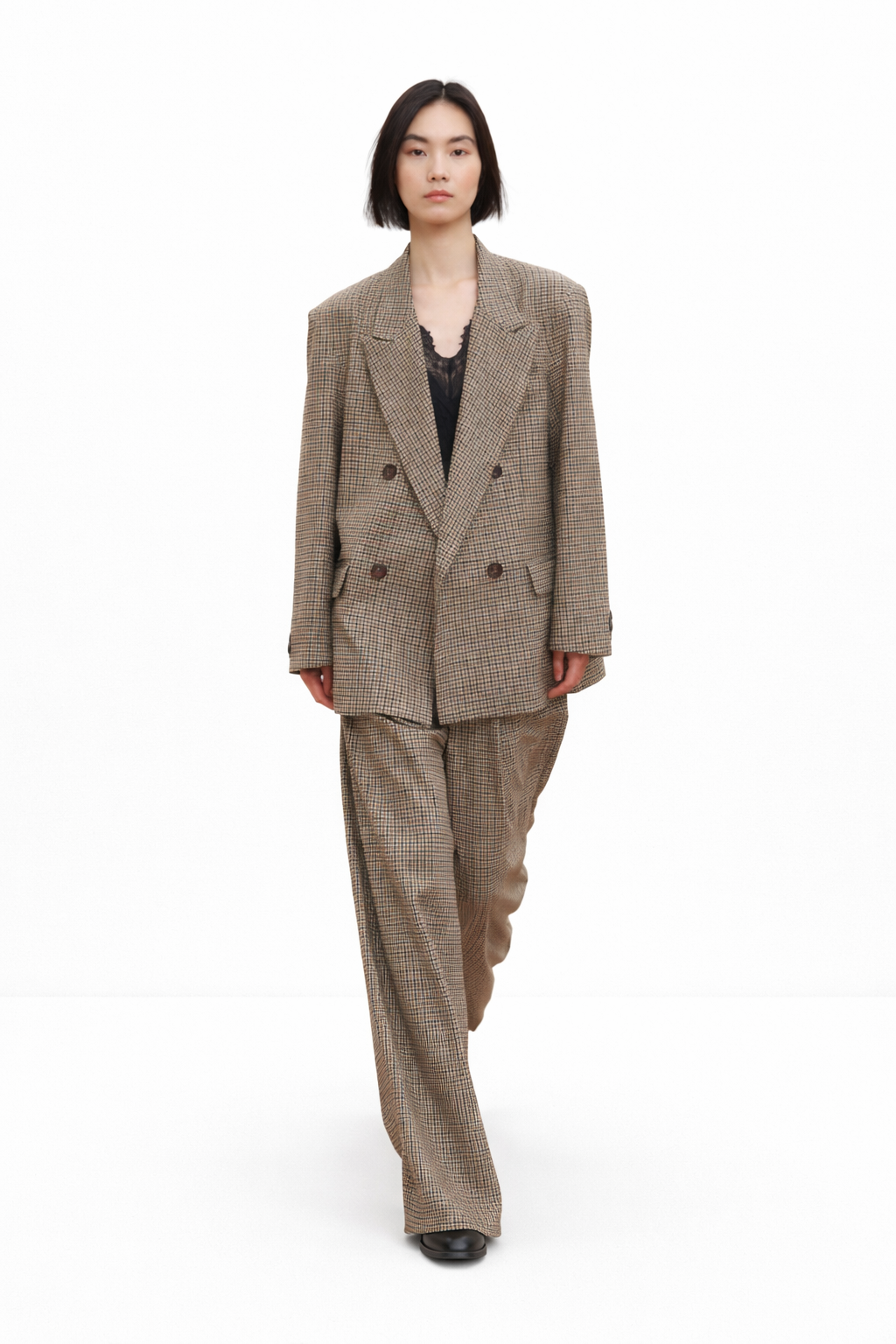 Blazer pied de poule