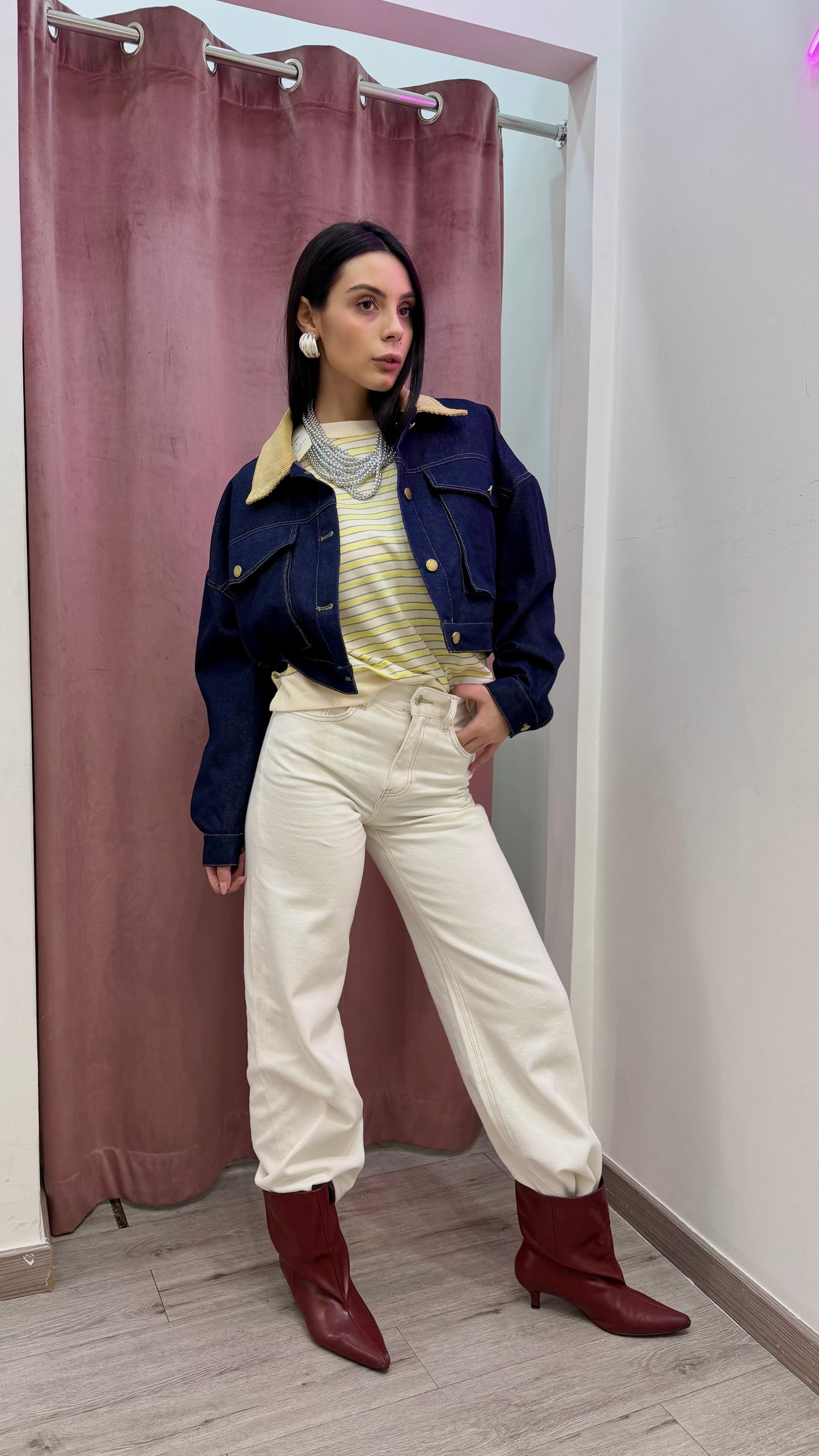 Polo in cotone a righe