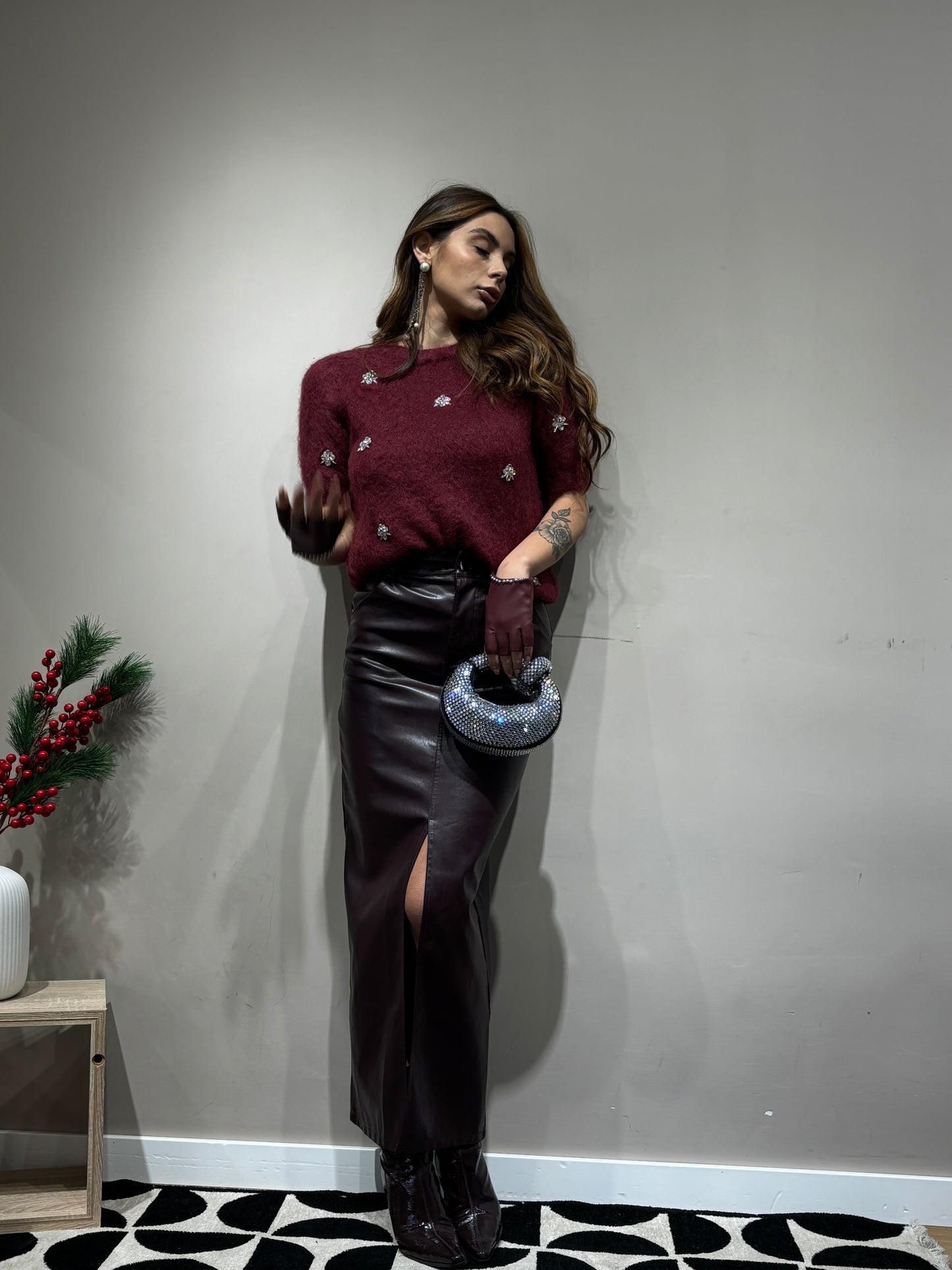 Pull élite burgundi