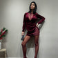 Mini dress velvet