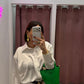 Camicia satin spalle strutturate ( + colori)