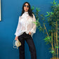 Blusa fiocco ( nera / bianca )