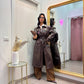 Long trench brown by lumina
