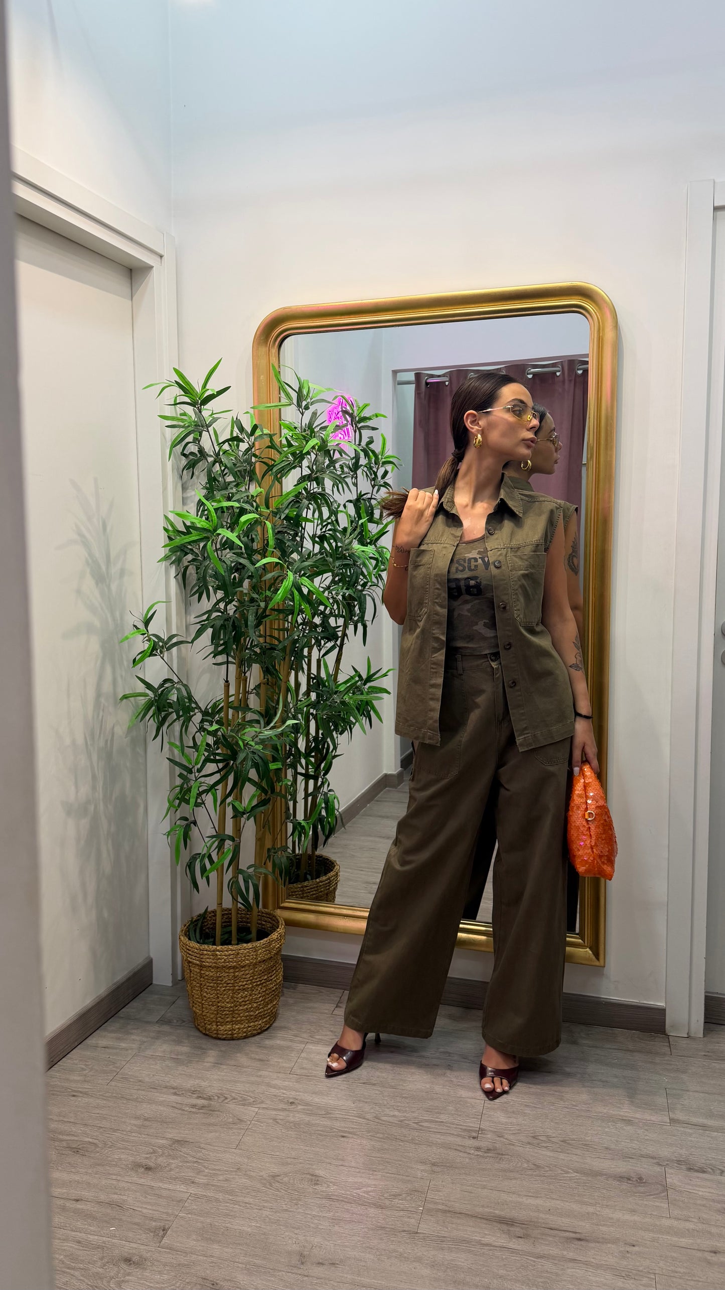 Set alessandra ( burro / verde militare )