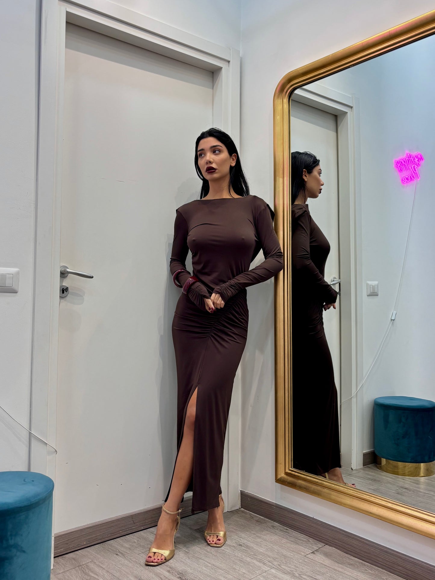 Dress taylor( marrone )