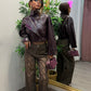 Jacket cropped melissa( burgundi/ nero)