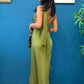 Dress jaqueline ( rosso/ verde olio/ terracotta )