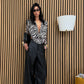 Pantaloni wide leg in ecopelle