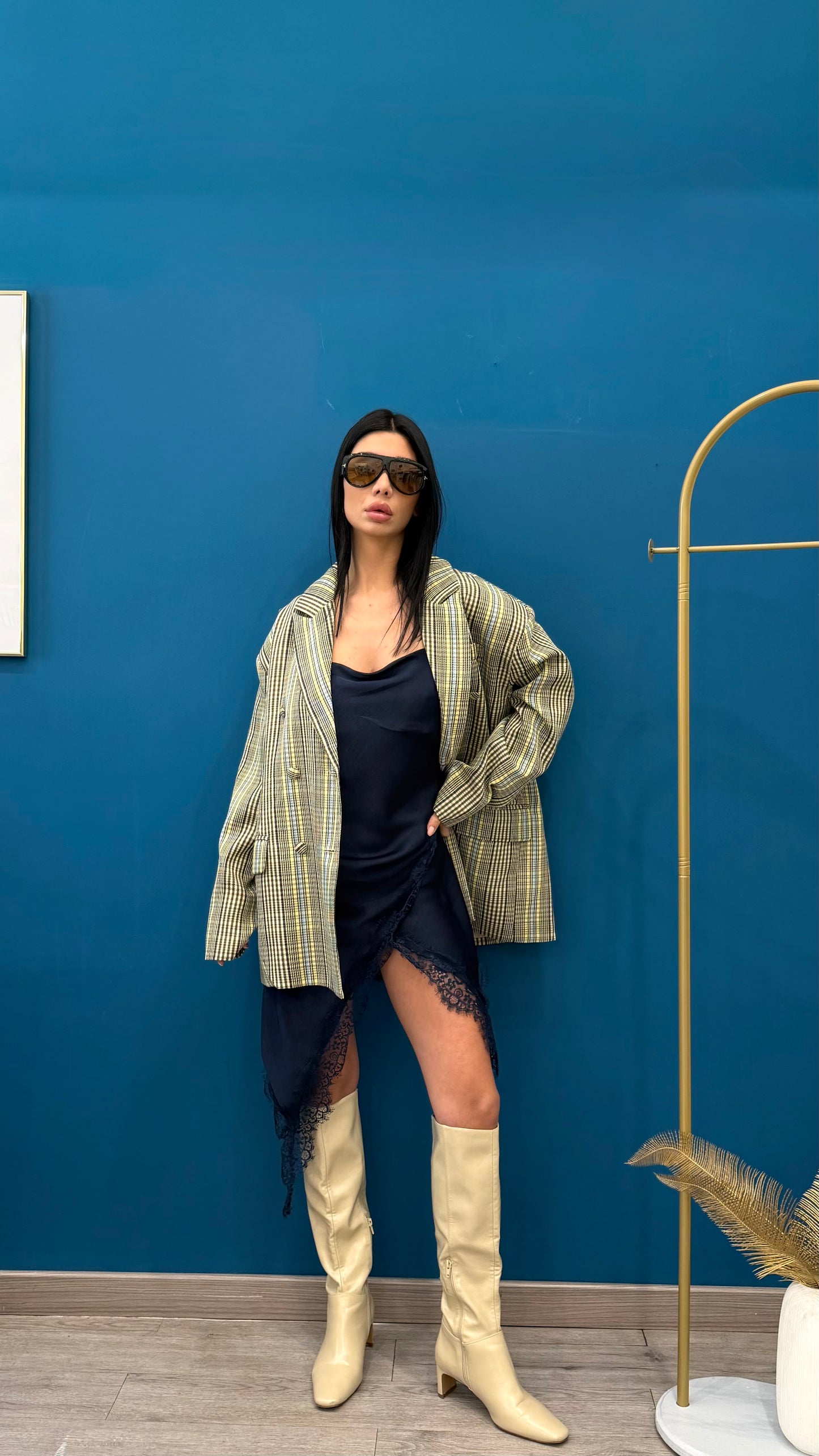 Blazer  a quadri doppiopetto