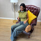 Jeans wide leg sabbia