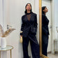 Blazer sfiancato nero by lumina