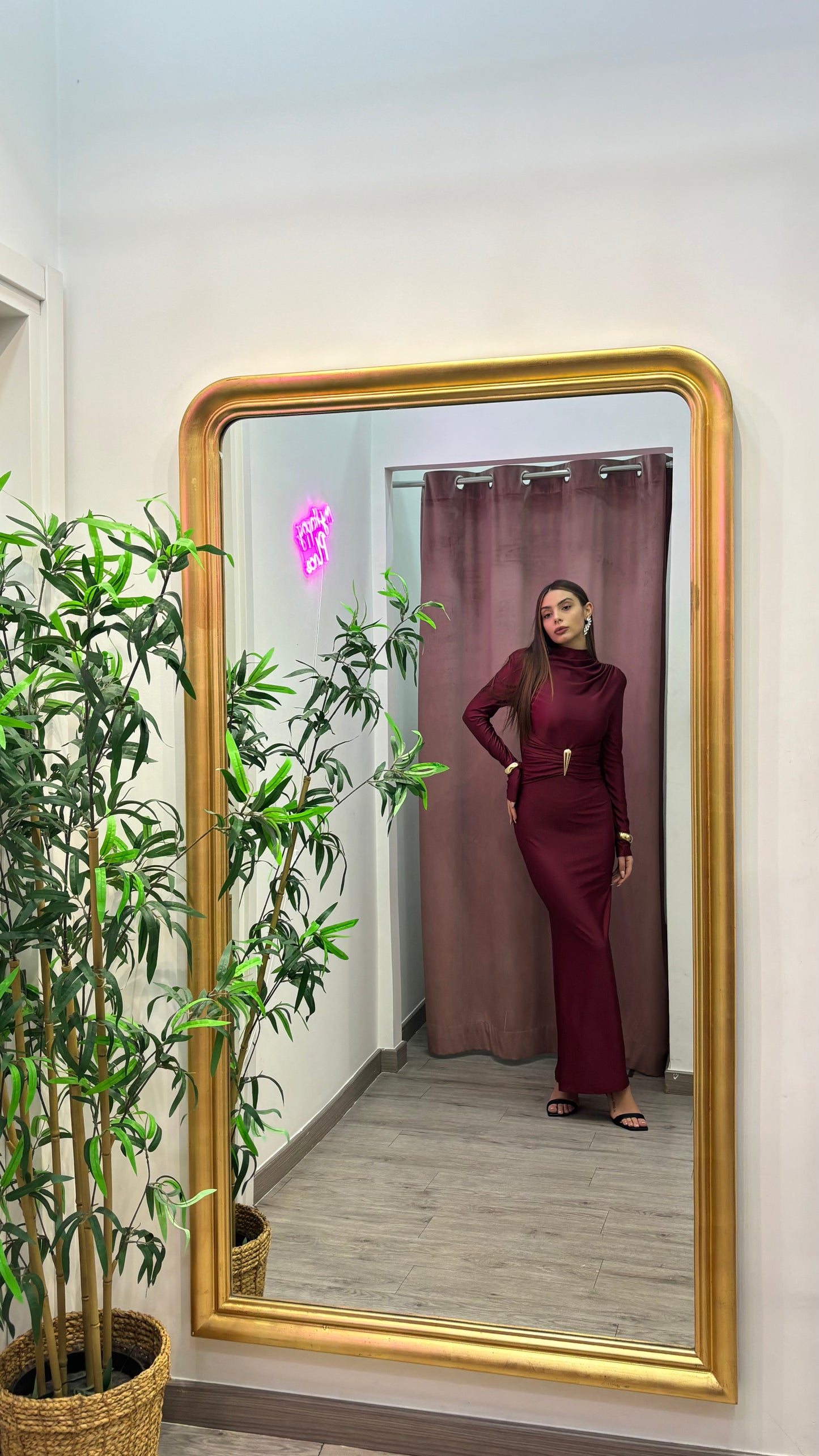 Abito celebrity ( nero / bordeaux )