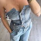 Top denim lumina